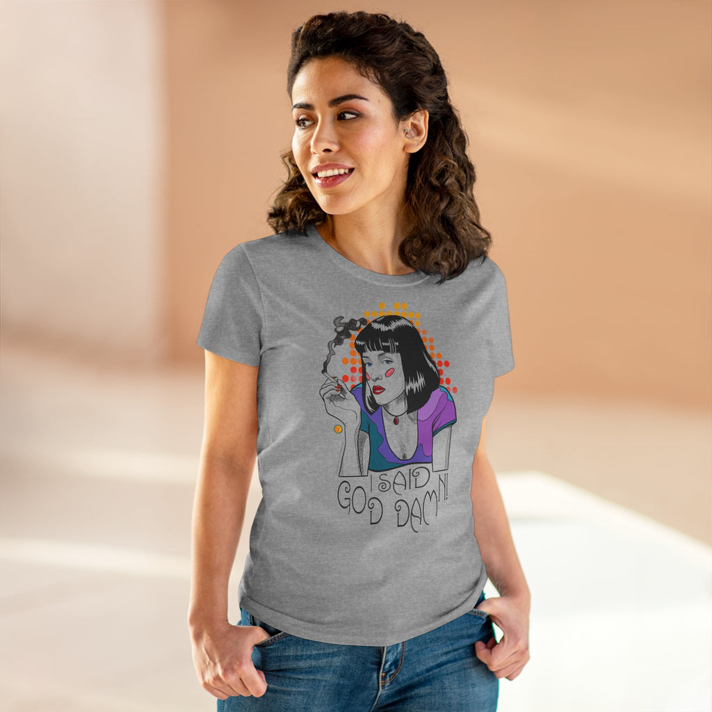Women's Tee Pulp Fiction Uma Thurman Tarantino Movie Shirt