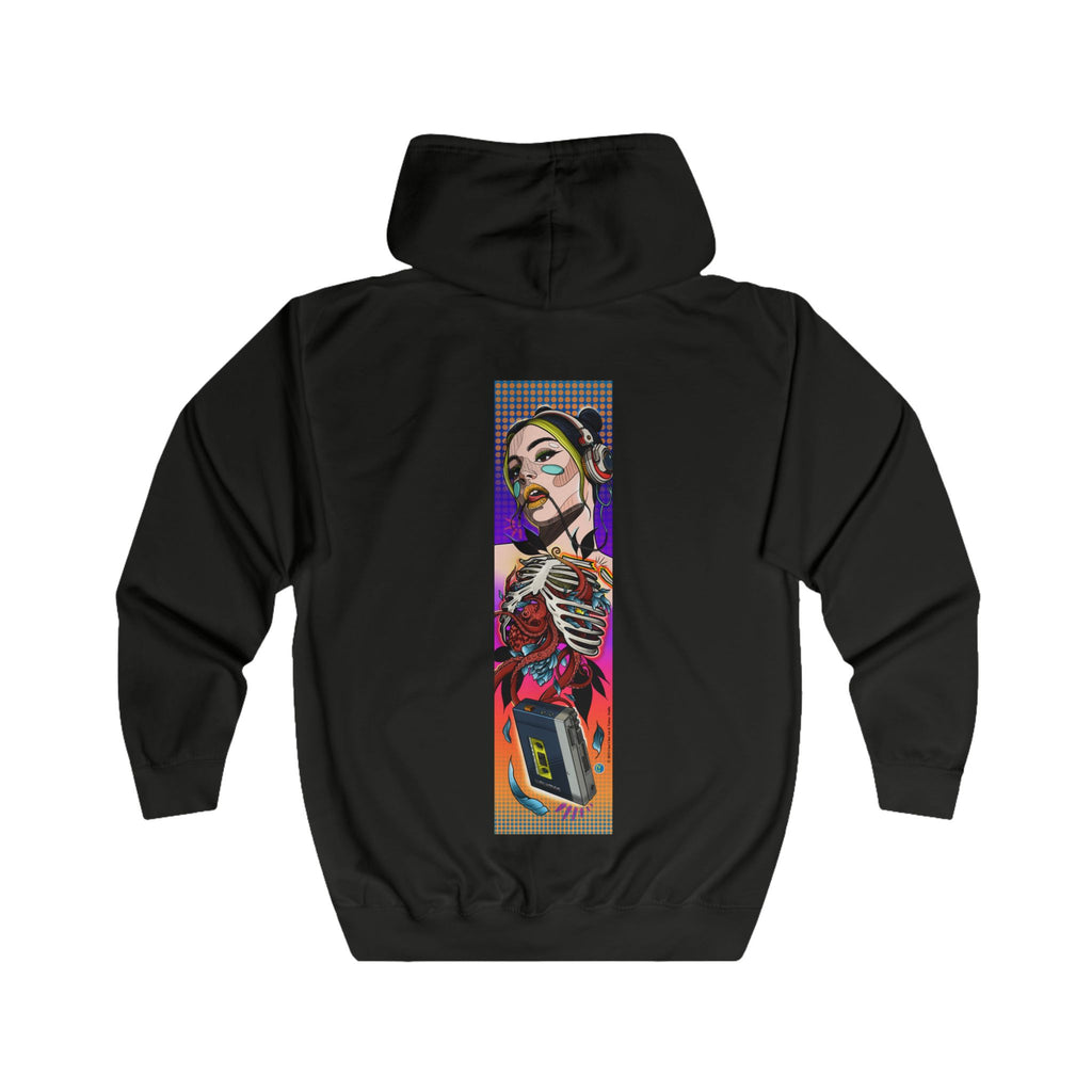 Full Zip Hoodie-80s Style Pop Music