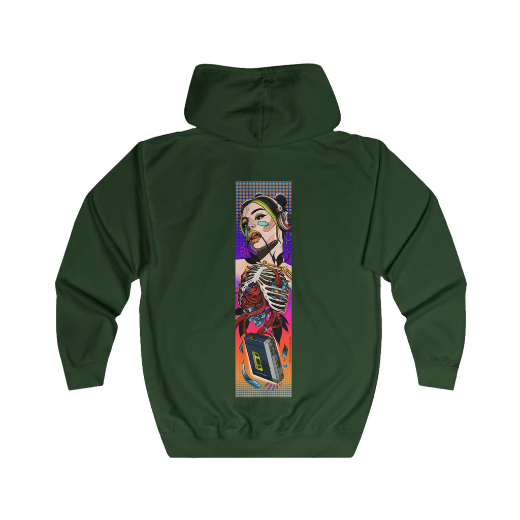 Full Zip Hoodie-80s Style Pop Music