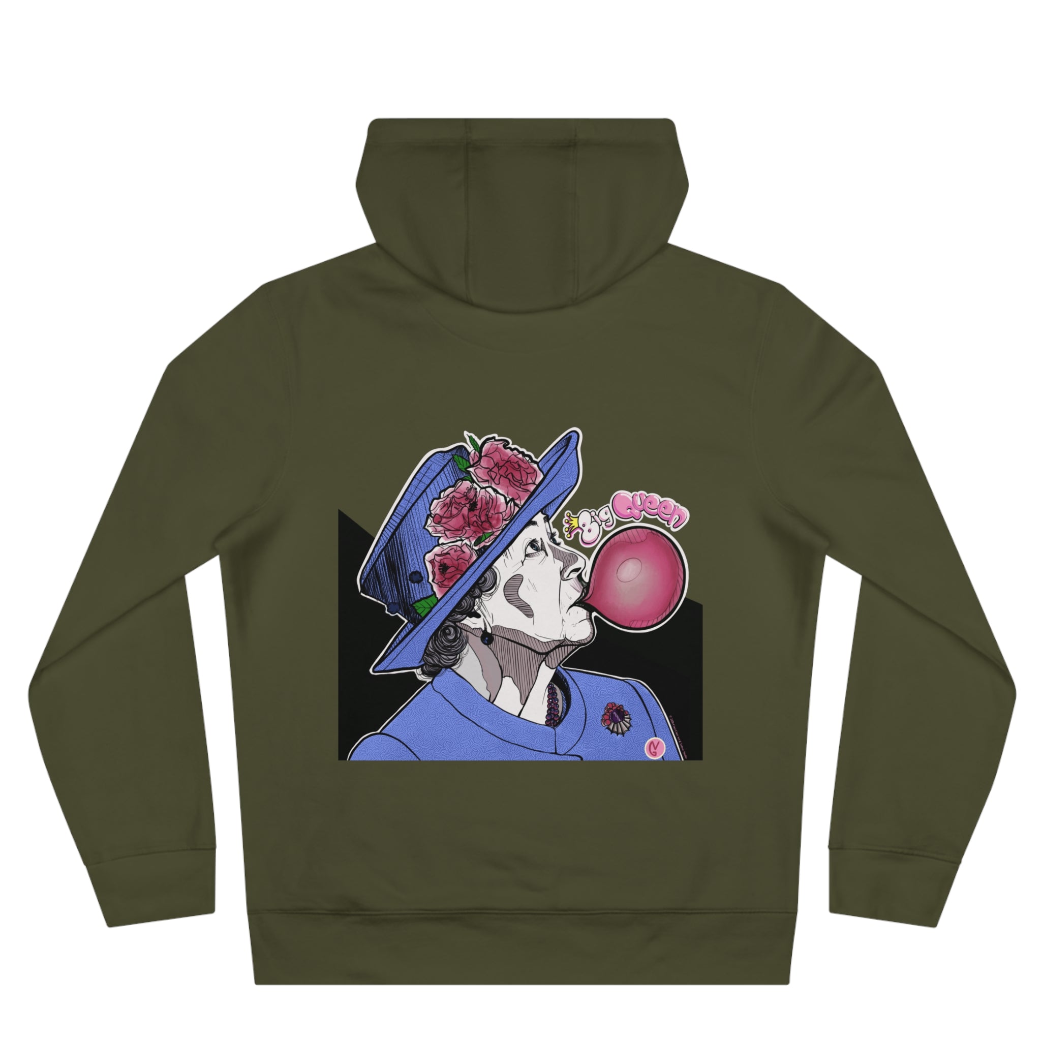 Big Queen Unisex Felpa Design