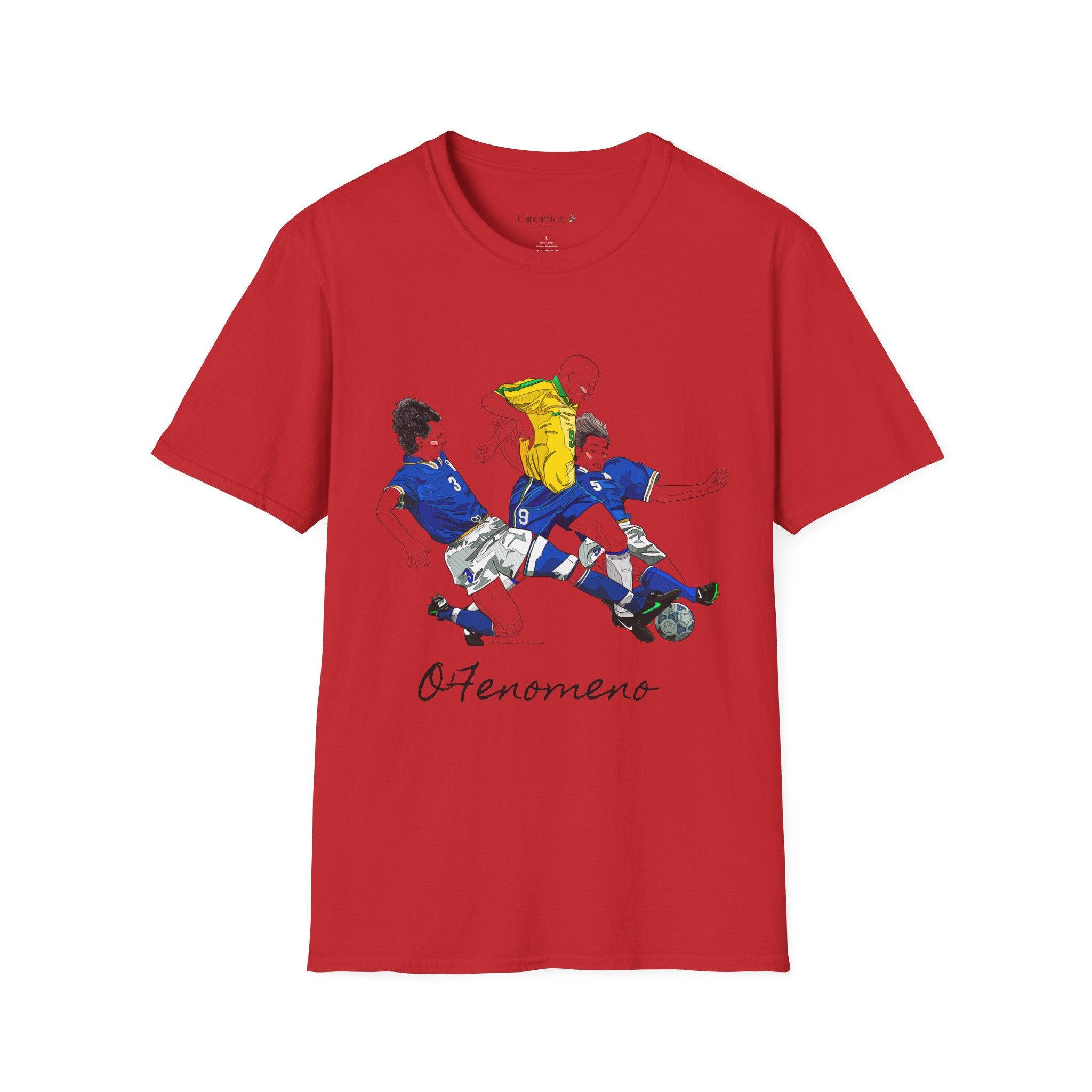 T shirt - Ronaldo Fenomeno -Cotone pettinato