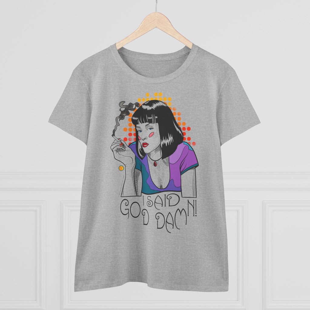 Women's Tee Pulp Fiction Uma Thurman Tarantino Movie Shirt
