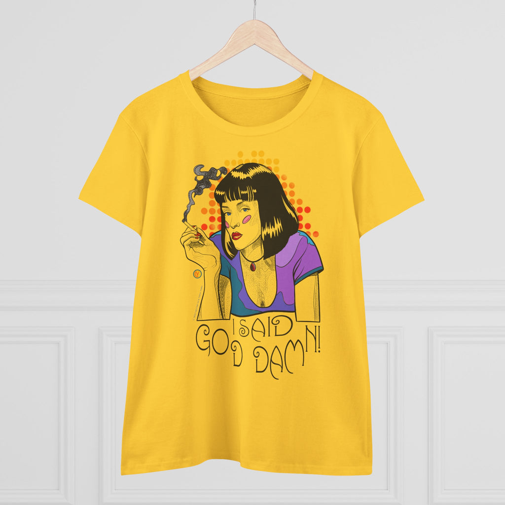 Women's Tee Pulp Fiction Uma Thurman Tarantino Movie Shirt