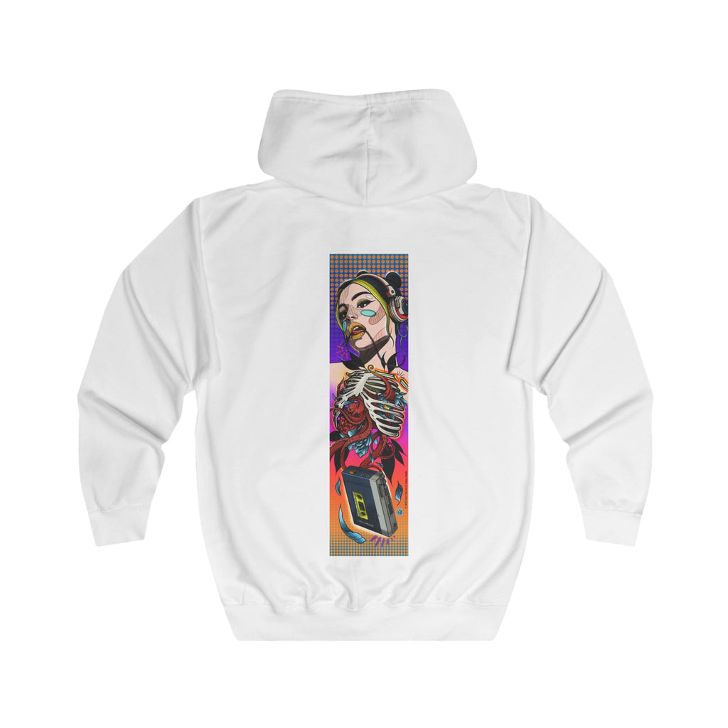 Full Zip Hoodie-80s Style Pop Music