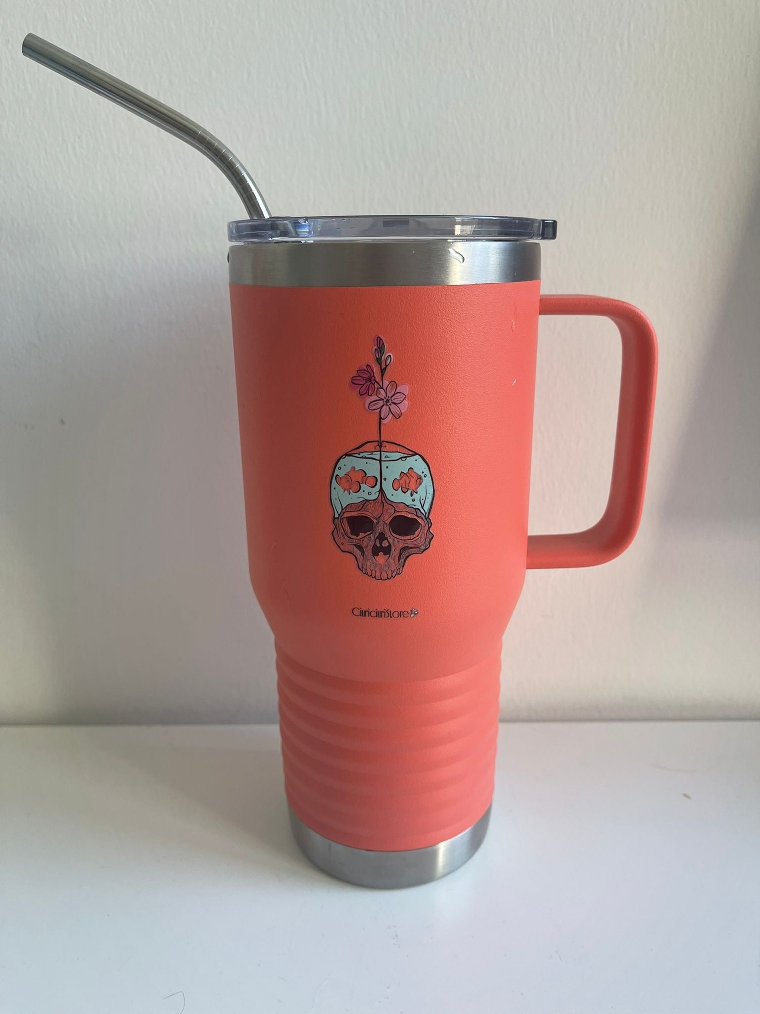 Mug da viaggio 600ml. Don't stress me now.