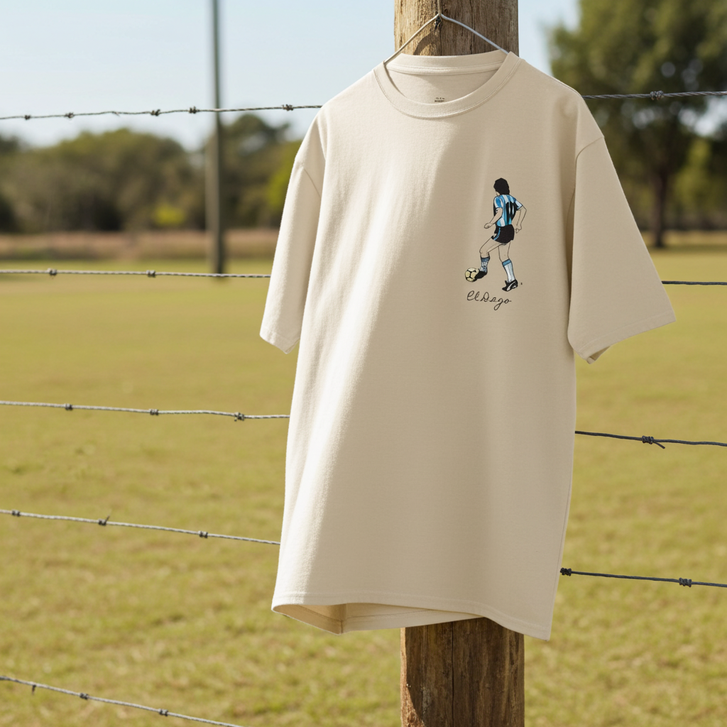 maradona single iconic - Cotone pettinato