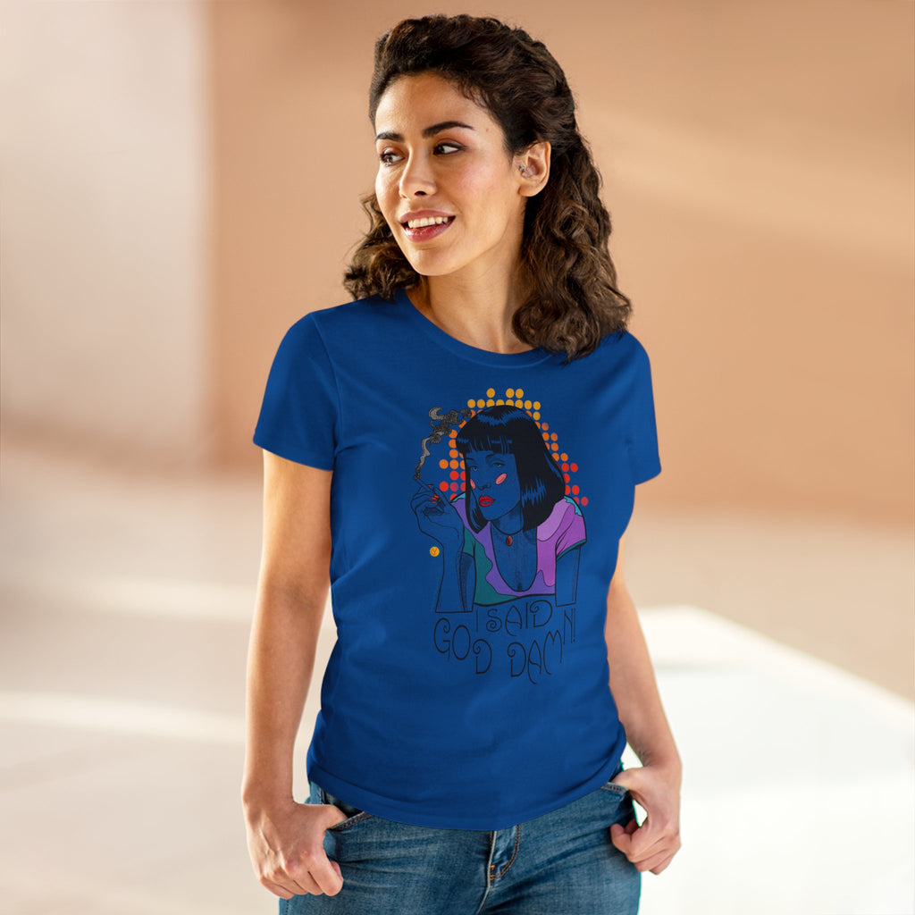 Women's Tee Pulp Fiction Uma Thurman Tarantino Movie Shirt