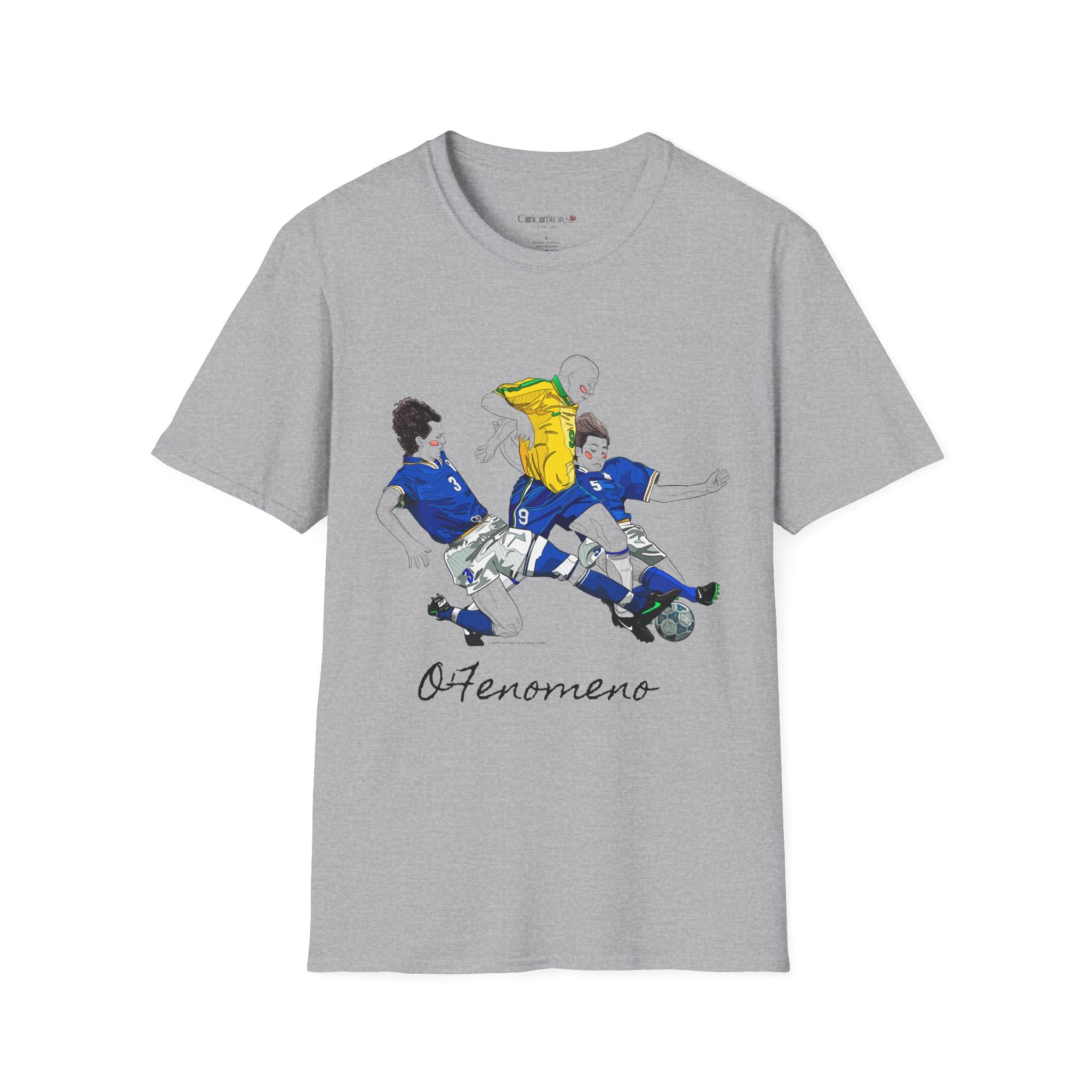 T shirt - Ronaldo Fenomeno -Cotone pettinato