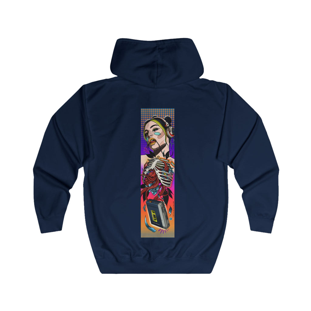 Full Zip Hoodie-80s Style Pop Music