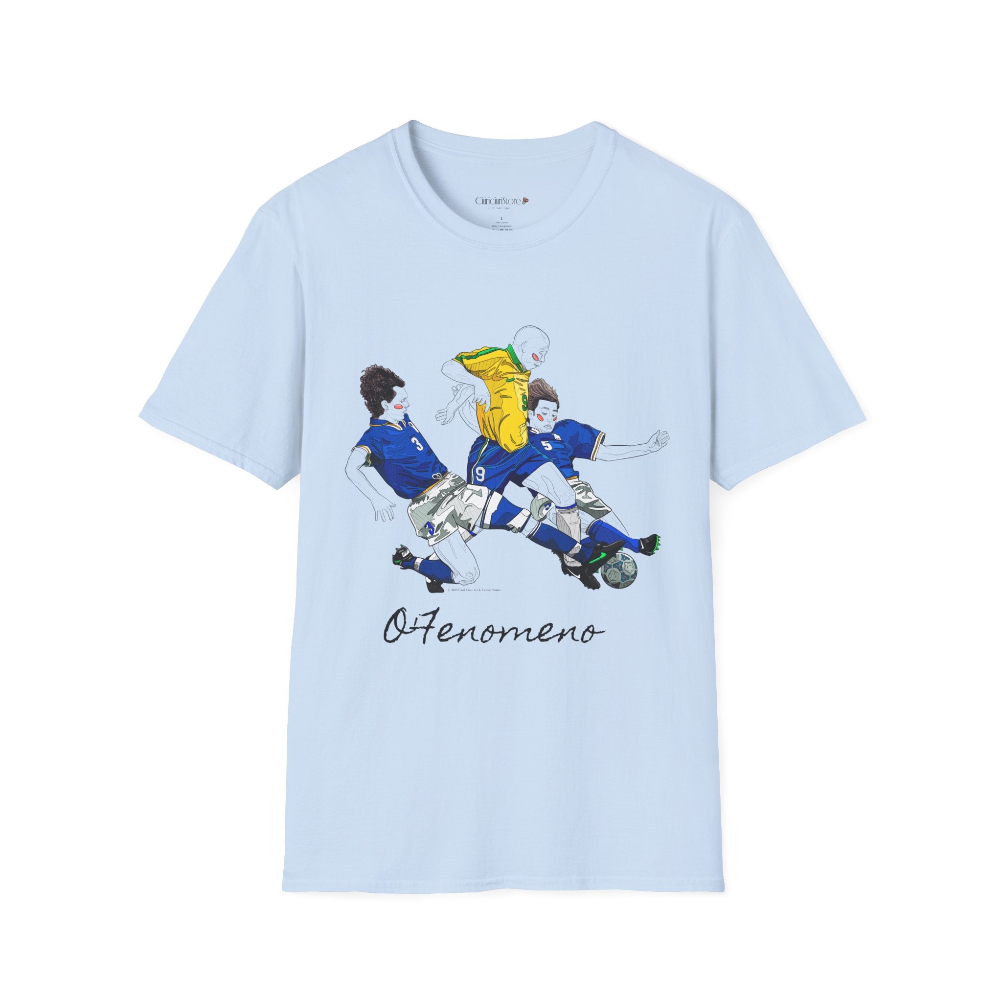 T shirt - Ronaldo Fenomeno -Cotone pettinato