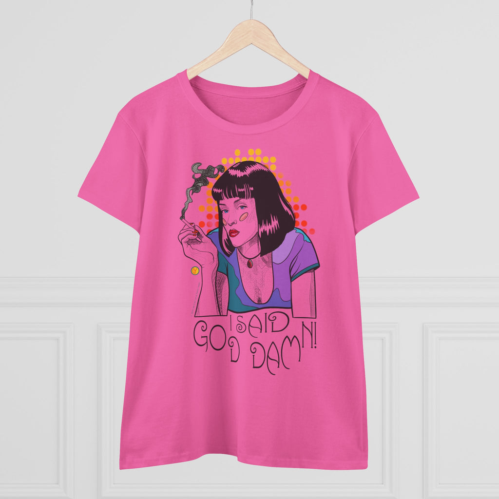 Women's Tee Pulp Fiction Uma Thurman Tarantino Movie Shirt