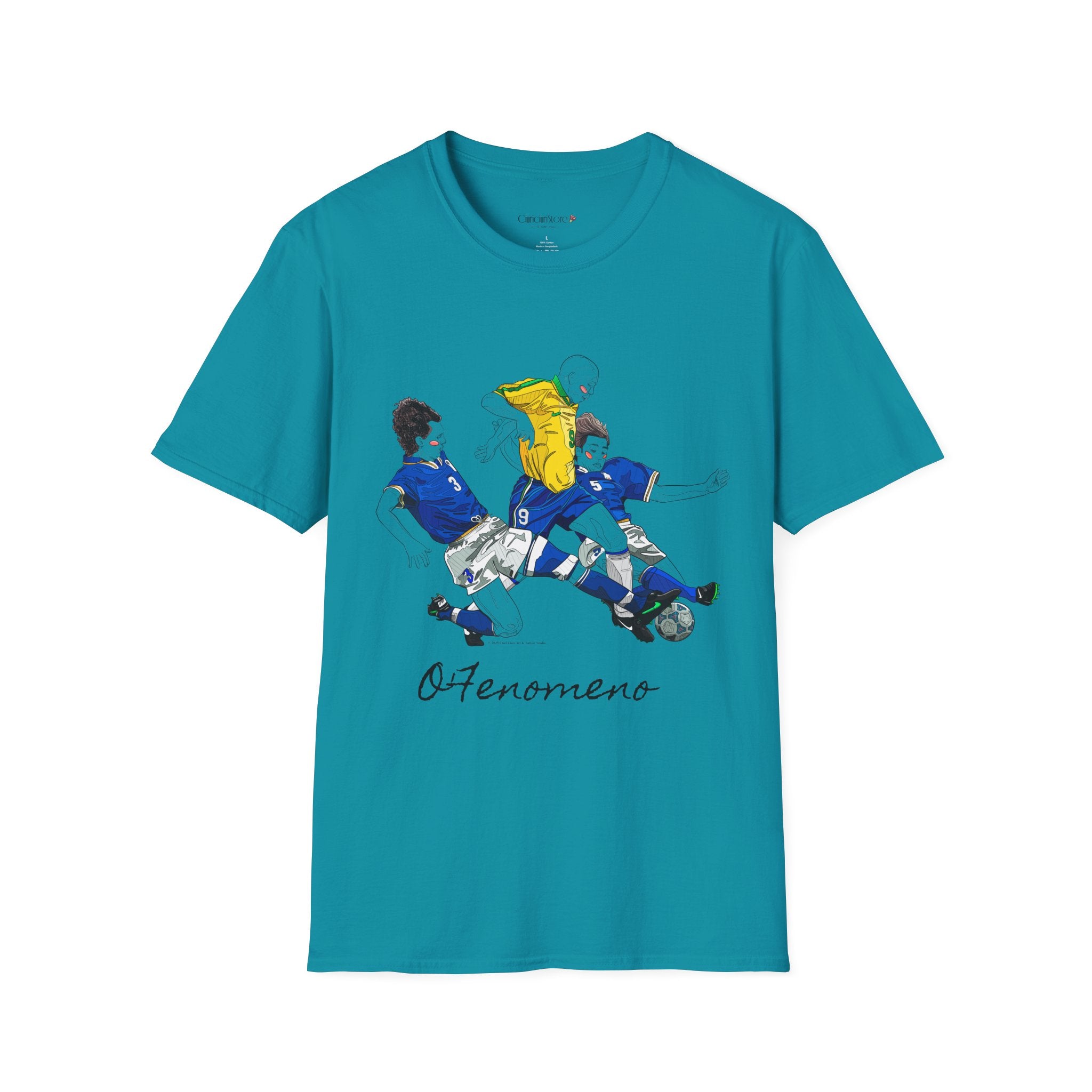 T shirt - Ronaldo Fenomeno -Cotone pettinato